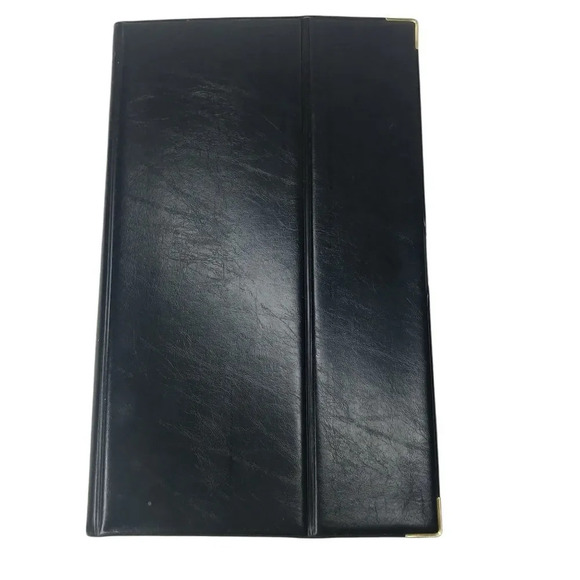 DAC Business Card Holder Organizer, 210 Plastic Card Slots, Faux Leather, Black - Picture 6 of 9